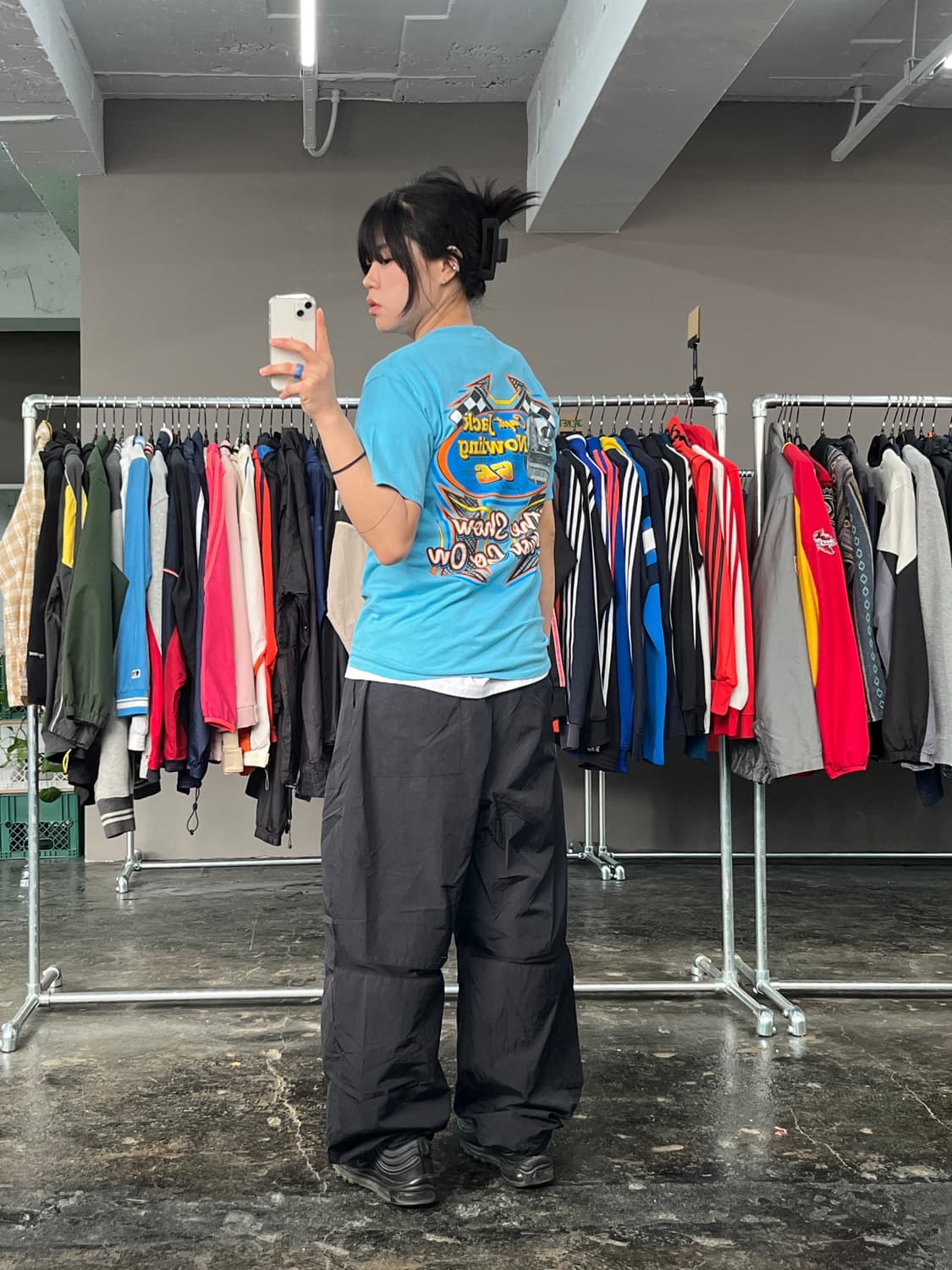 빈티지 레이싱 프린팅 반팔 티셔츠 상품이미지6