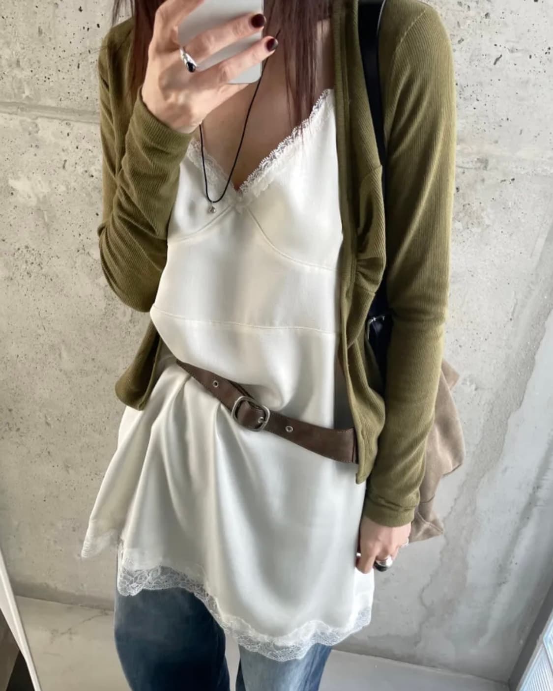 힙이레 레이스 레이어드 원피스 상품이미지1