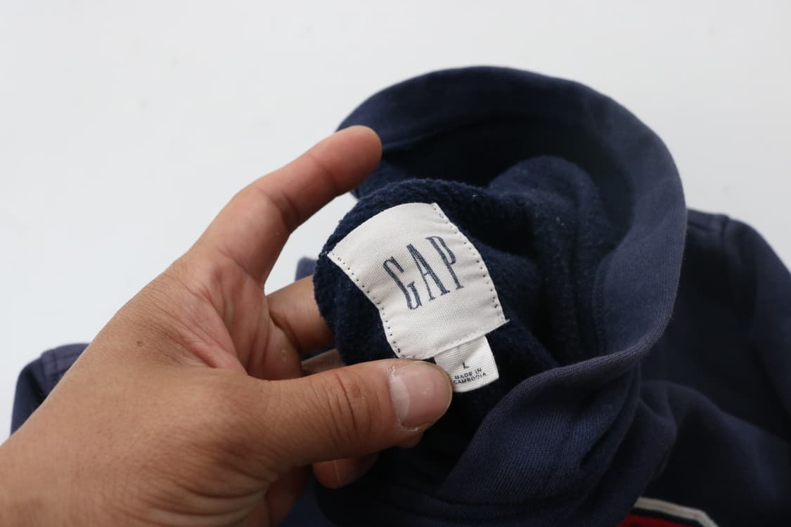 GAP 갭 페이딩 빈티지 빅로고 네이비 후드티 (L) 상품이미지6