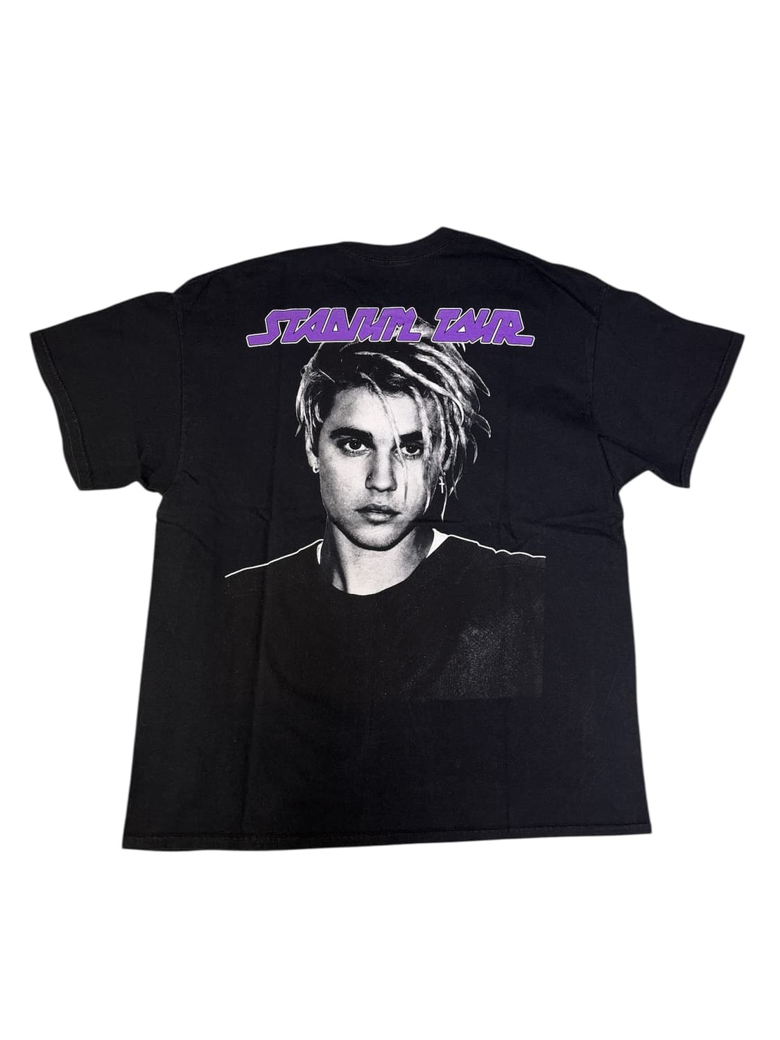 빈티지 저스틴 비버 스타디움투어 TEAM 그래픽 티셔츠 2XL 상품이미지4