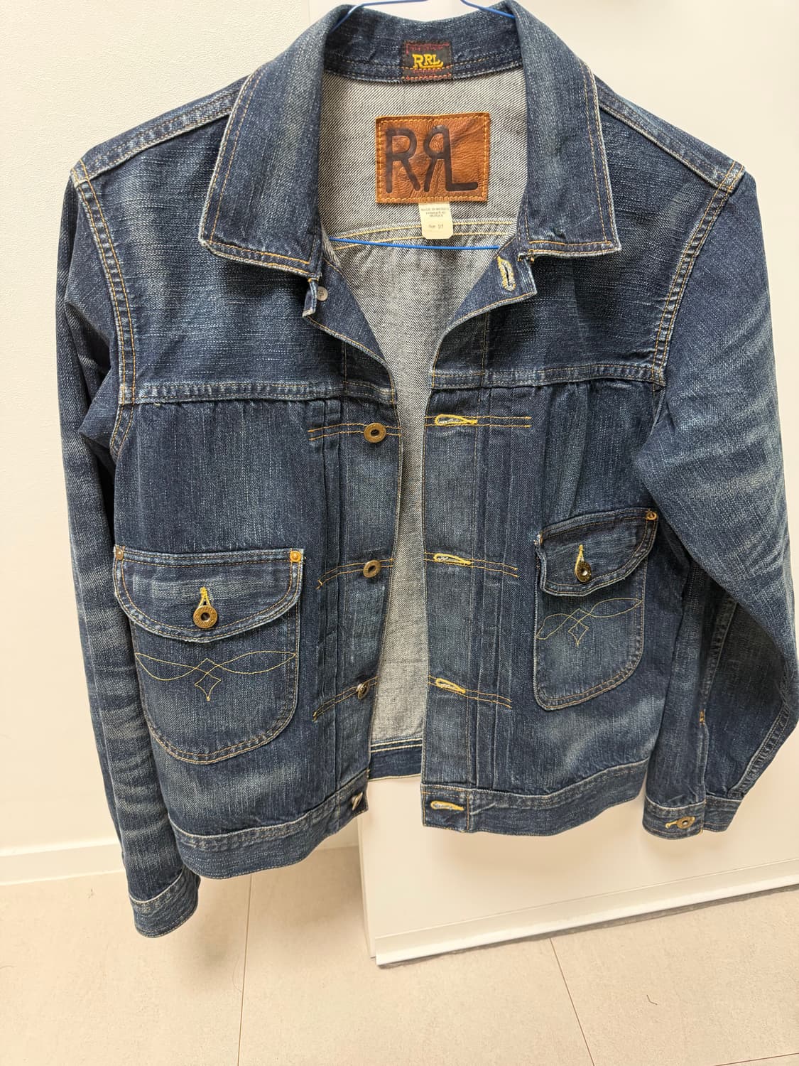 RRL Lee101j 셀비지 카우보이 데님자켓 상품이미지1