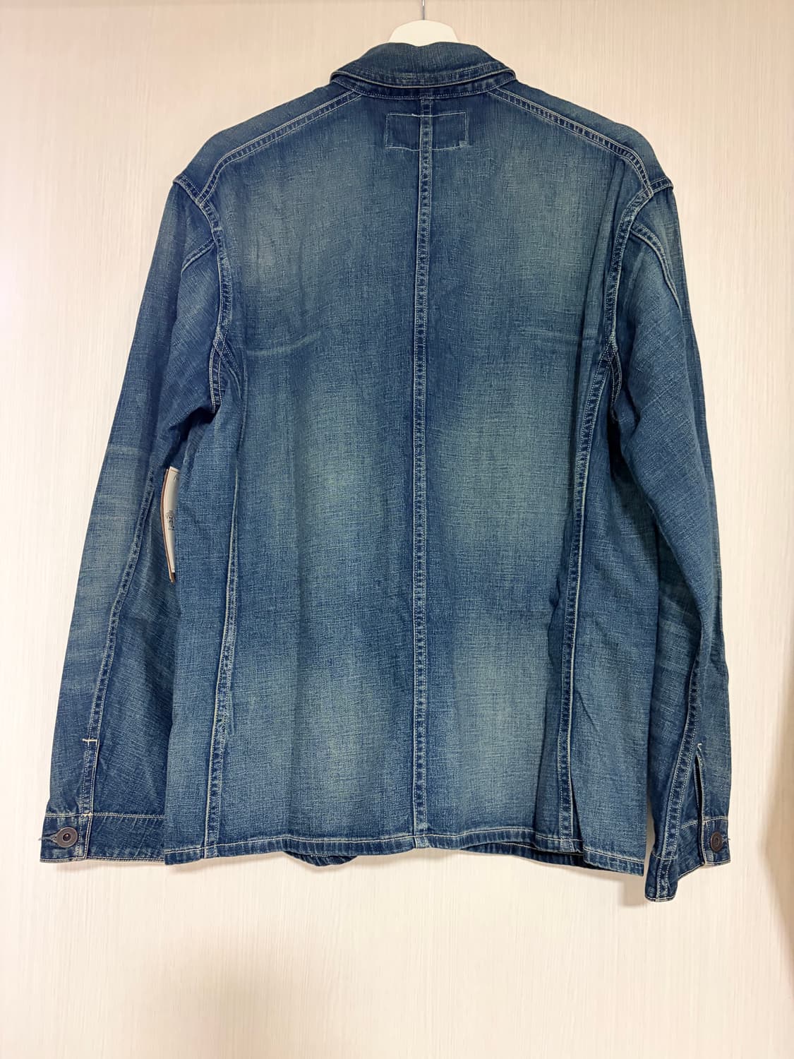 RRL 더블알엘 코튼 리넨 데님 엔지니어 자켓 토링턴 워시 M 상품이미지4