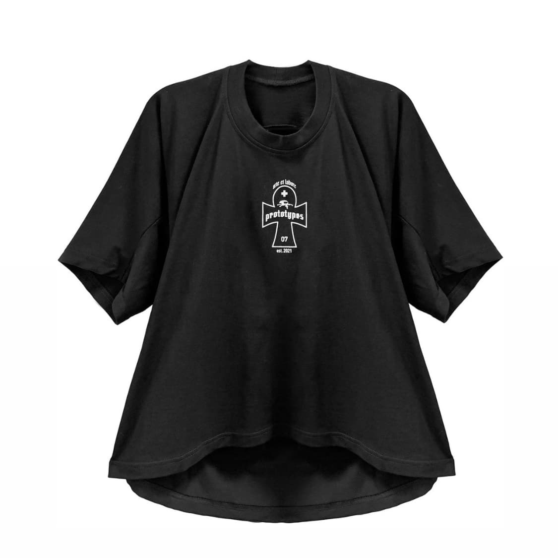 [XS,S/M]프로토타입스 MOVED NECKLINE 티셔츠 상품이미지1