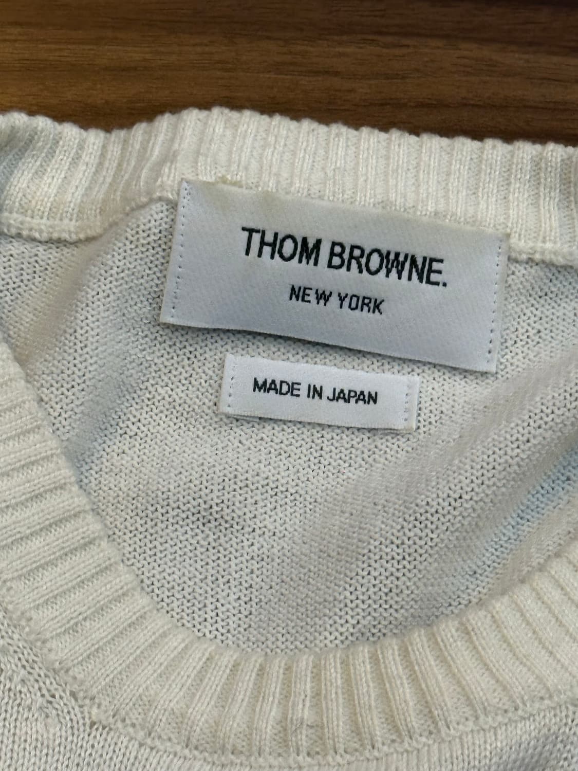 톰브라운 4선 니트 아이보리 3사이즈 상품이미지6