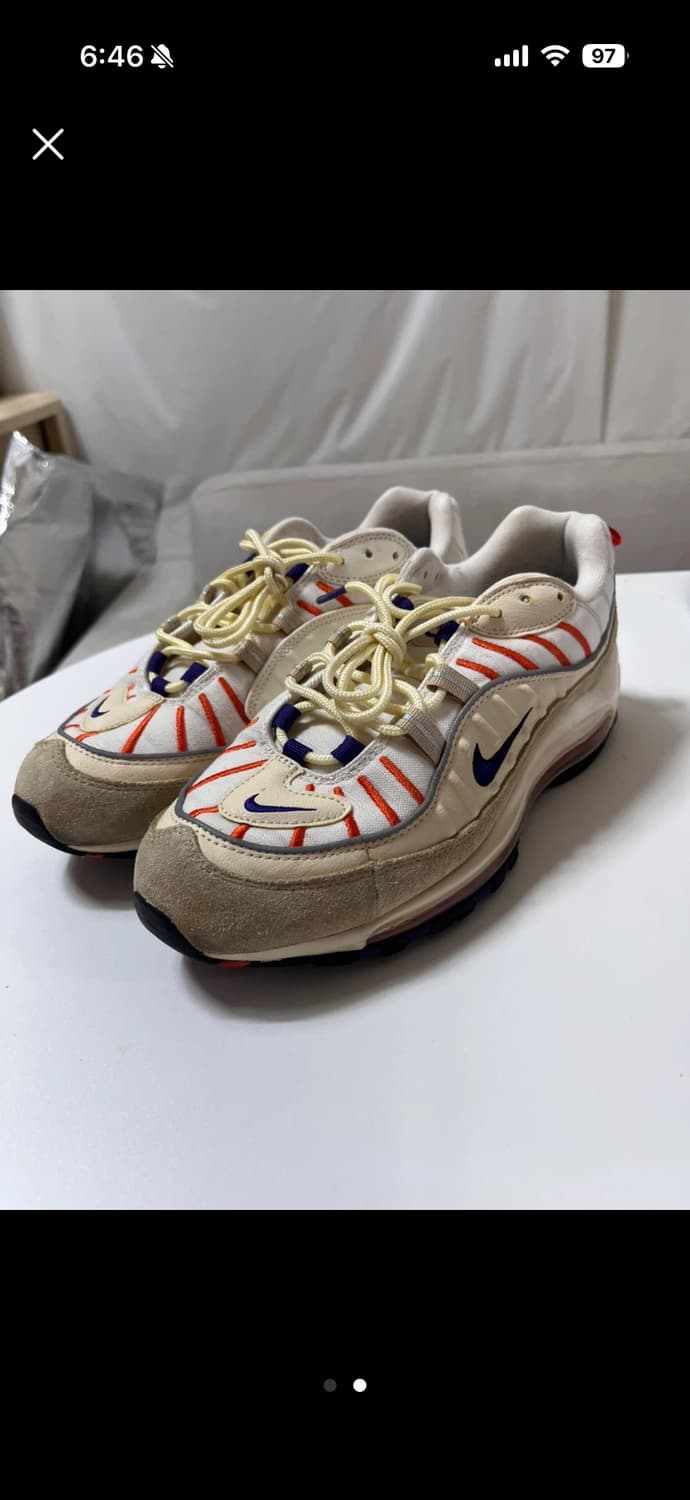 나이키 / 에어맥스98 크림데저트 오렌지실버275 상품이미지1