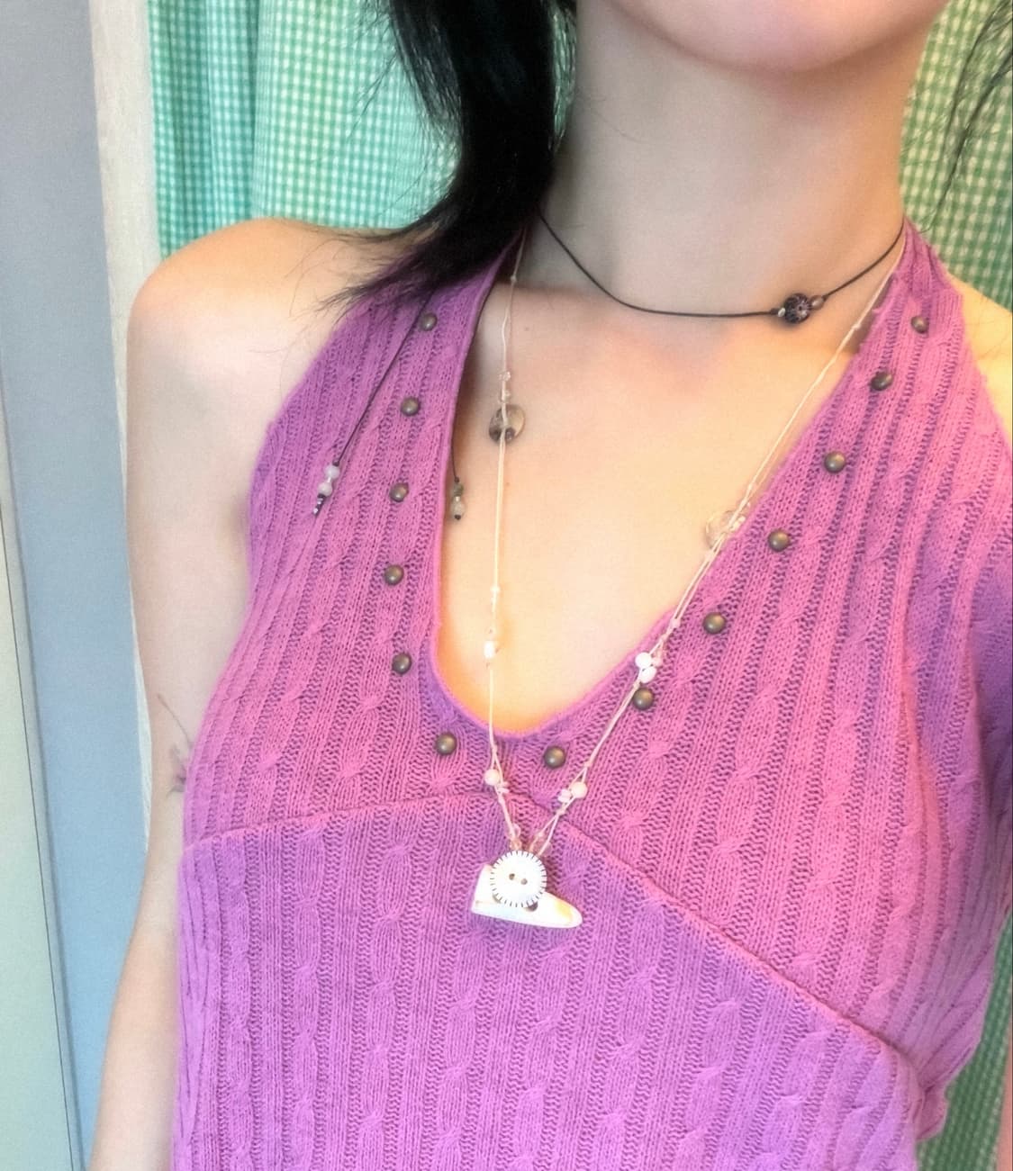 Daylight Button Necklace 상품이미지1