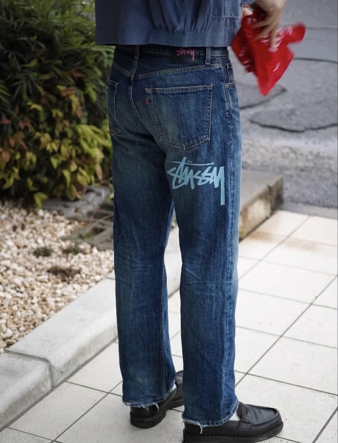 [올드 스투시] 00's 러프 앤 러기드 빅 로고 데님 팬츠 상품이미지1