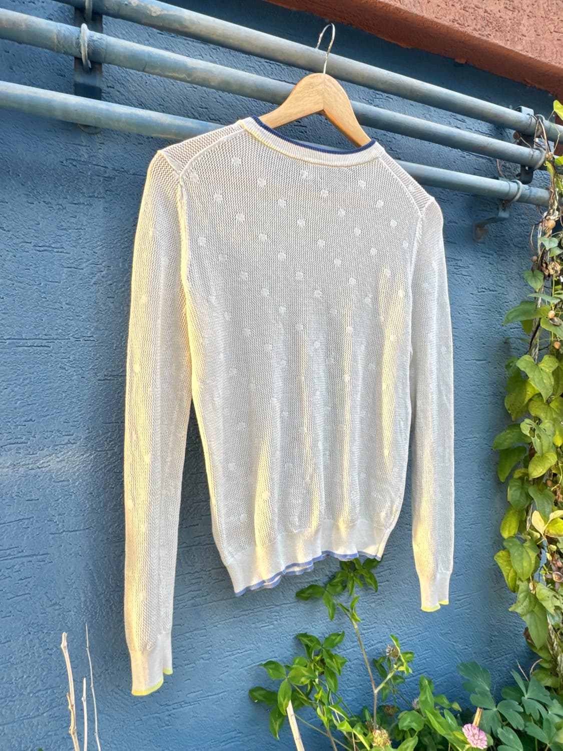 폴 스미스 도트 시스루 니트 (white) 상품이미지7