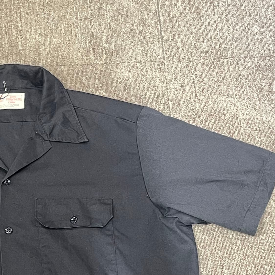 (XL) Dickies 디키즈 반팔 워크 셔츠 블랙 상품이미지4