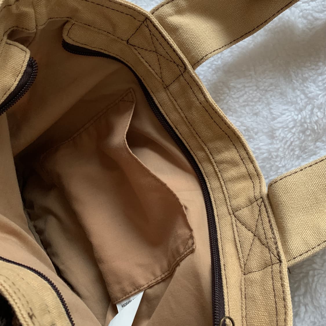 일본 빈티지 arbore 카모플라쥬 뽀글이 토트백 상품이미지5