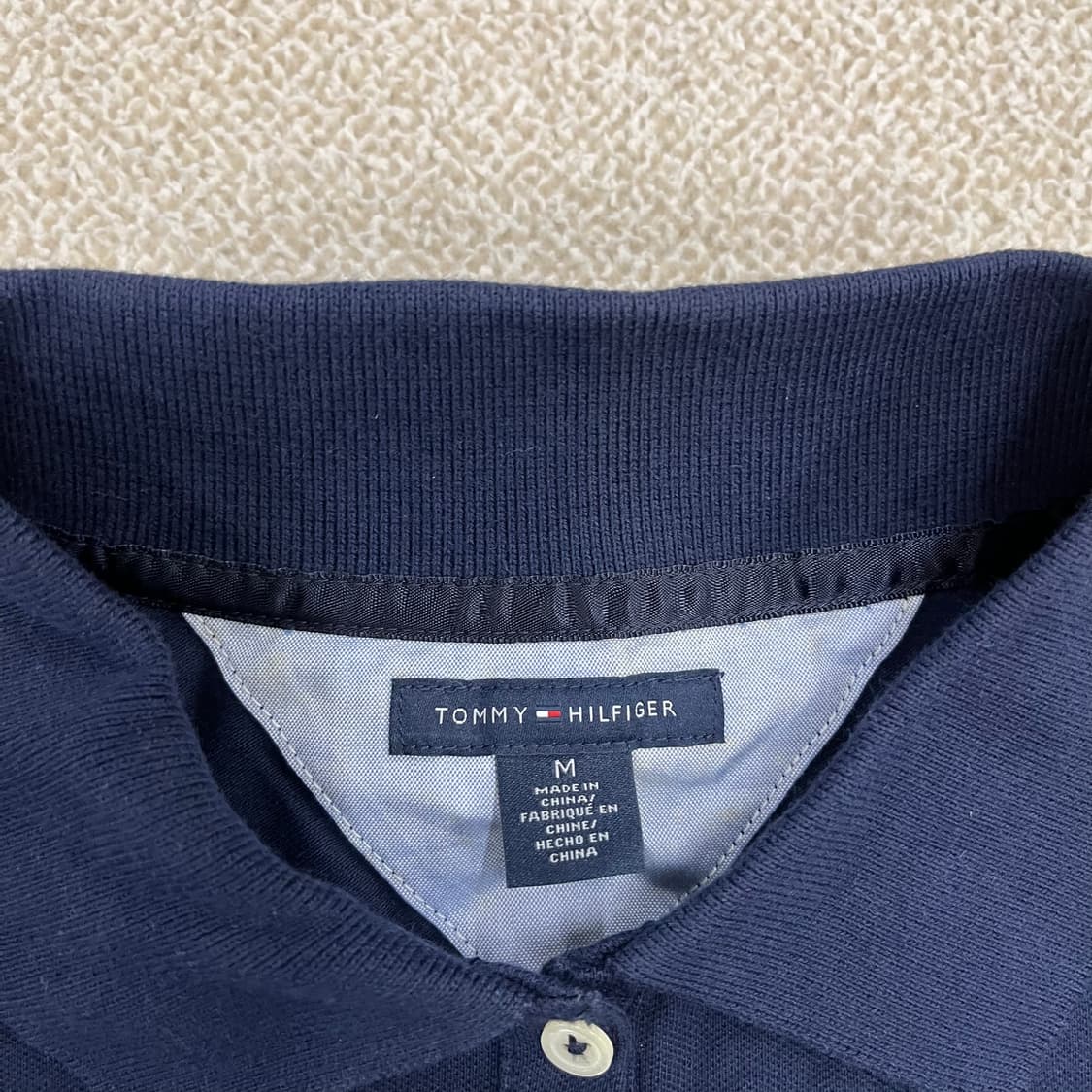 M 타미힐피거 긴팔 카라 티셔츠 0210M 상품이미지2
