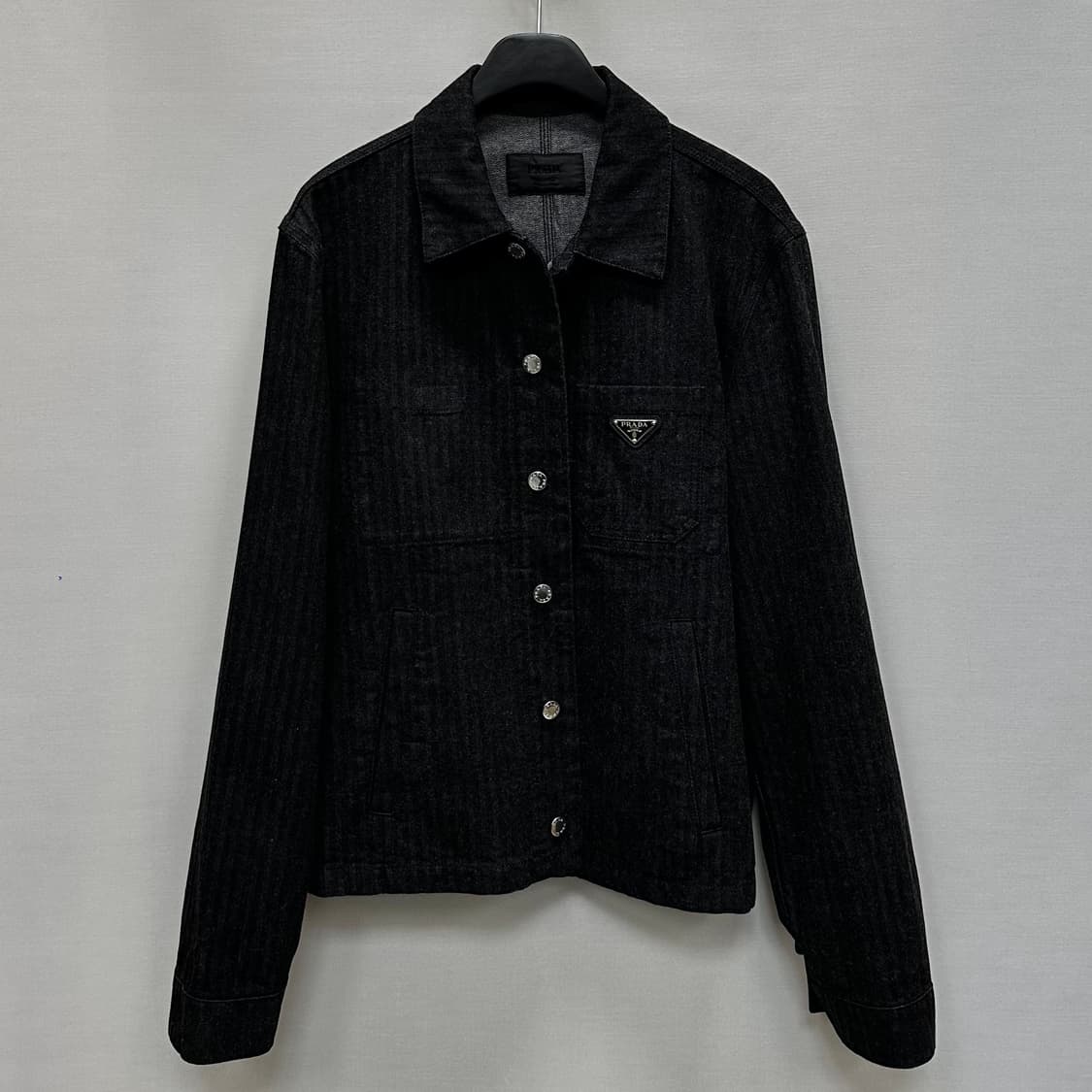 프라다 쉐브론 데님 블루종 재킷 ( 100 ) 상품이미지3