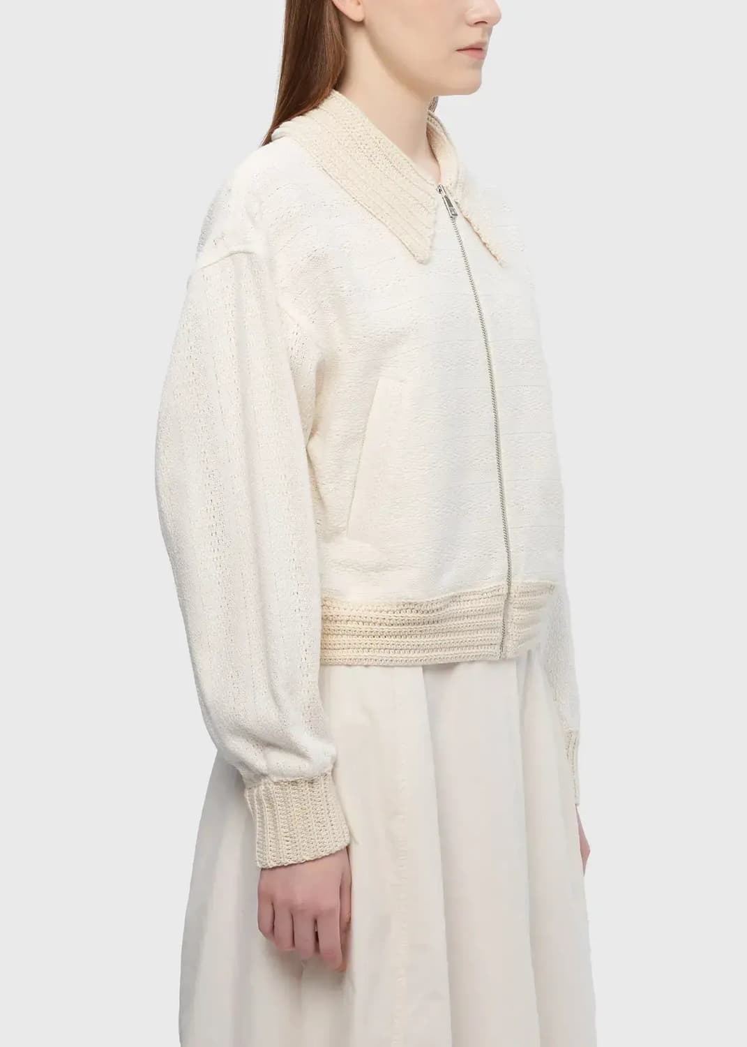 한섬 시스템 니트 집업 가디건 블루종 상품이미지3