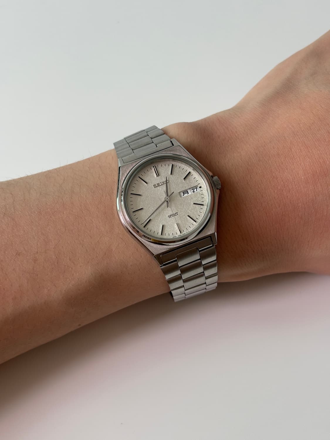 1990년대 Spirit 스노우플레이크 다이얼 실버 쿼츠 남성 상품이미지9
