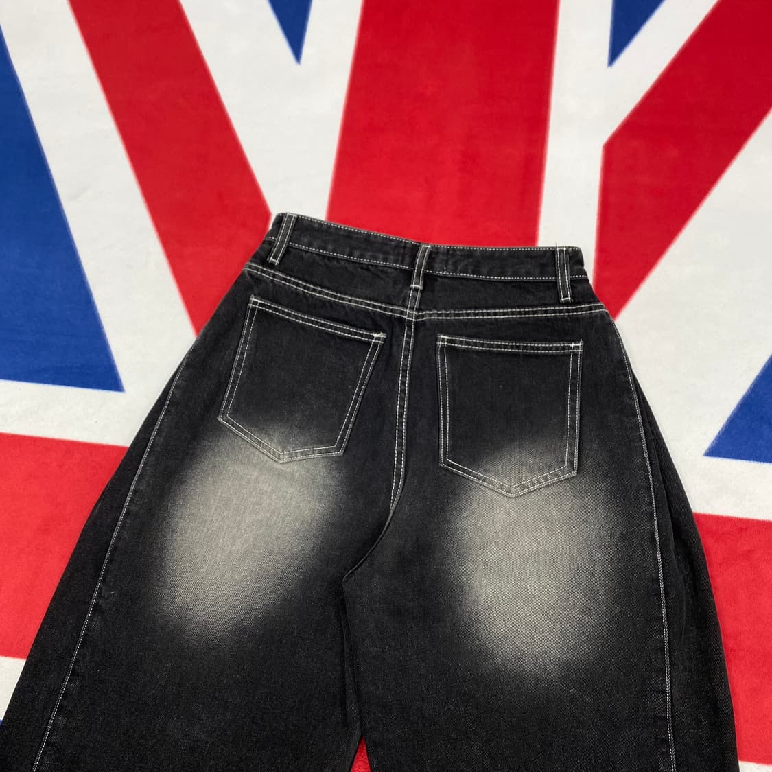 빈티지 흑청데님 벌룬팬츠 여성S  상품이미지4