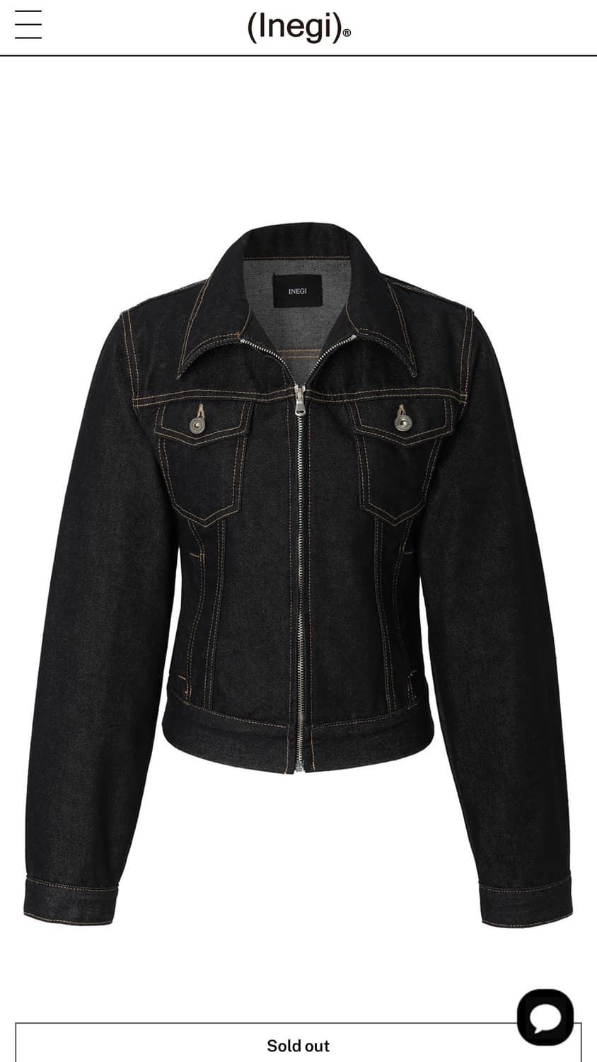 이네기 inegi tight denim trucker jacket 데님 상품이미지2