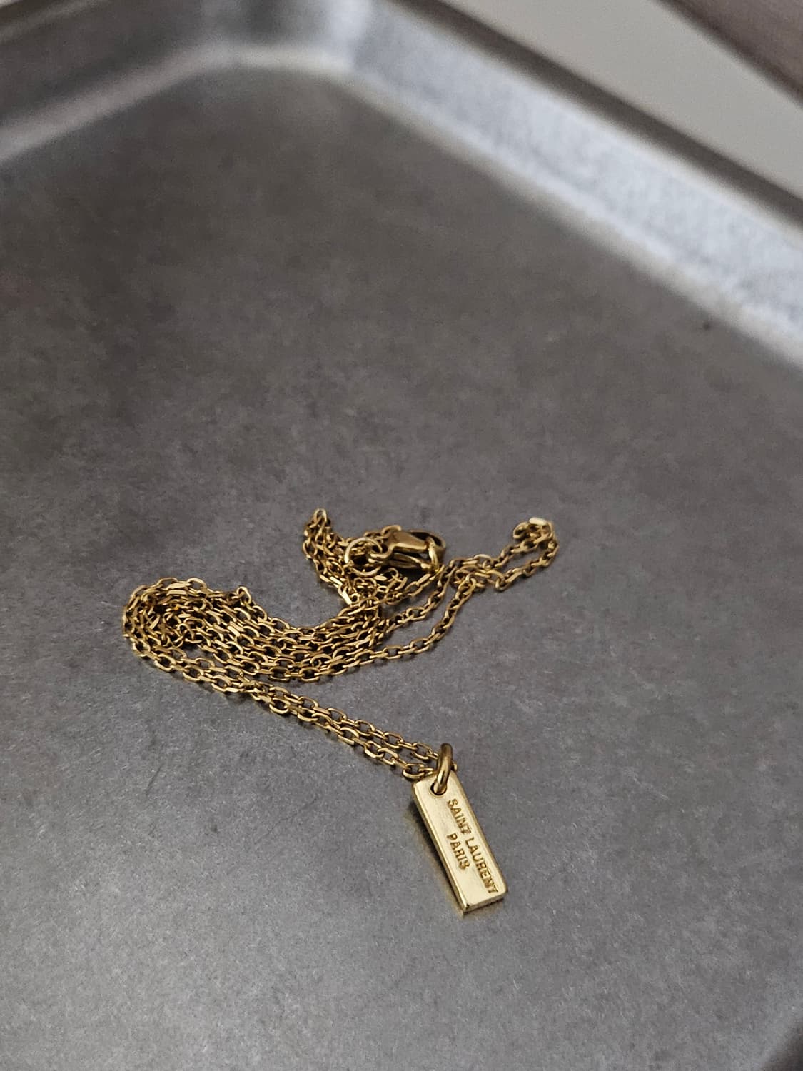 63 입생로랑 빈티지 정품 목걸이 업사이클링 써지컬체인 상품이미지4