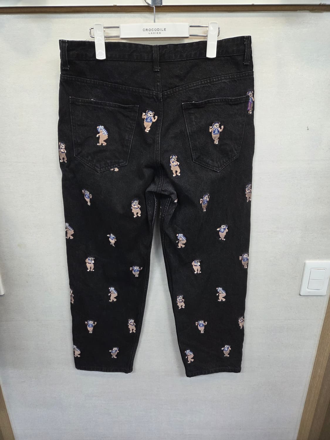 라퍼 멀티 베어 자수로고 데님팬츠 32 상품이미지2