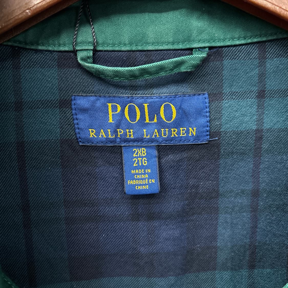 신형라벨 폴로 랄프로렌 헤링턴자켓 탈론 블랙와치 라이닝 진녹색 N687 상품이미지8