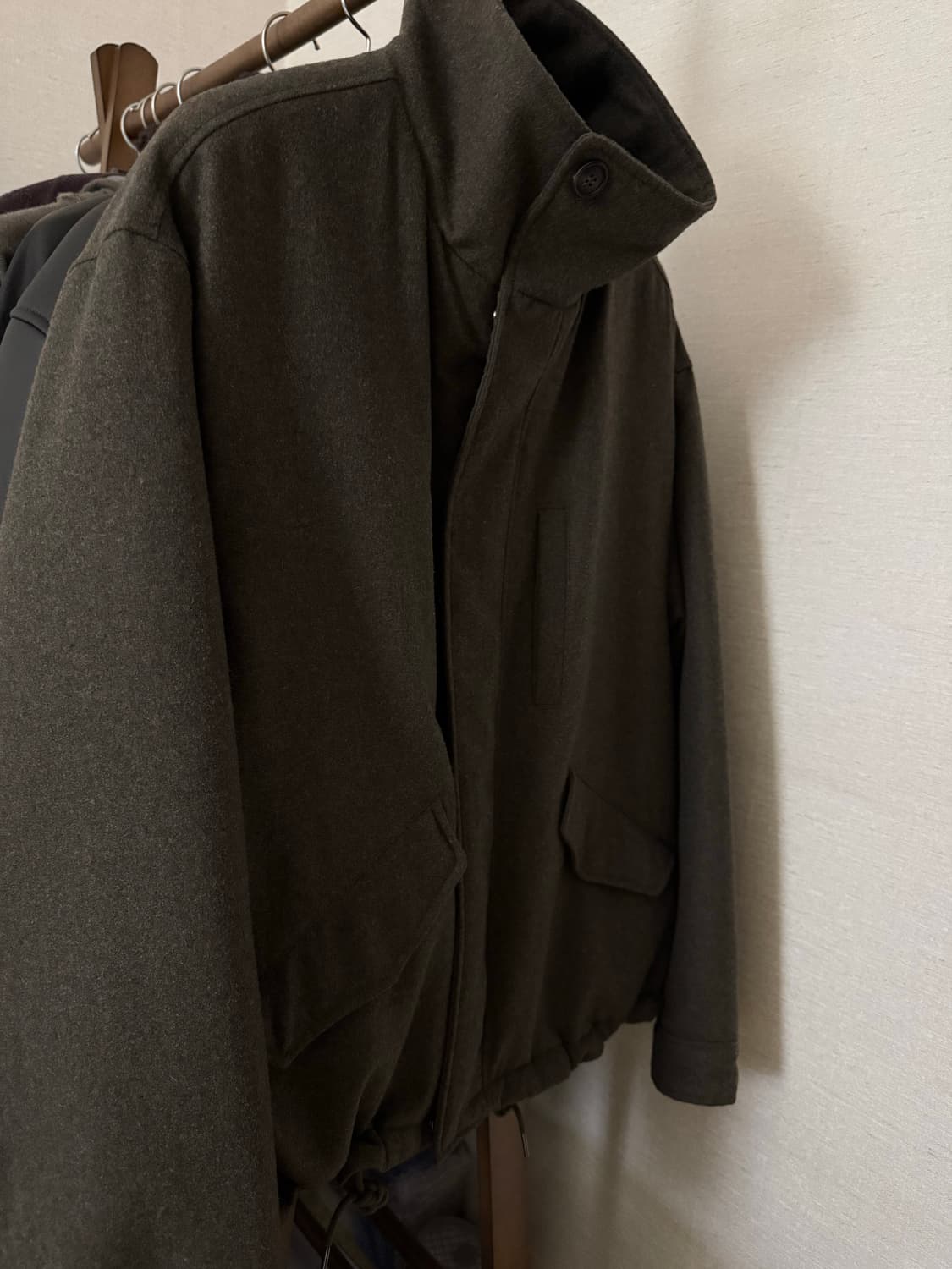 비슬로우 밀리터리 울 퀄팅 자켓 상품이미지1