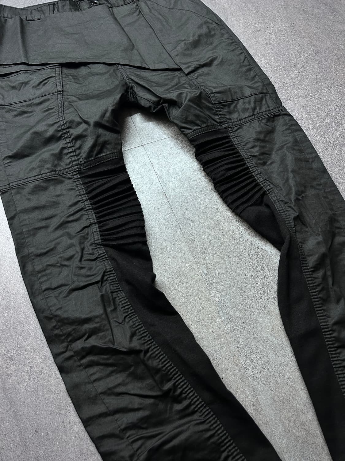 Glamour 비대칭 판넬 립 팬츠 상품이미지3