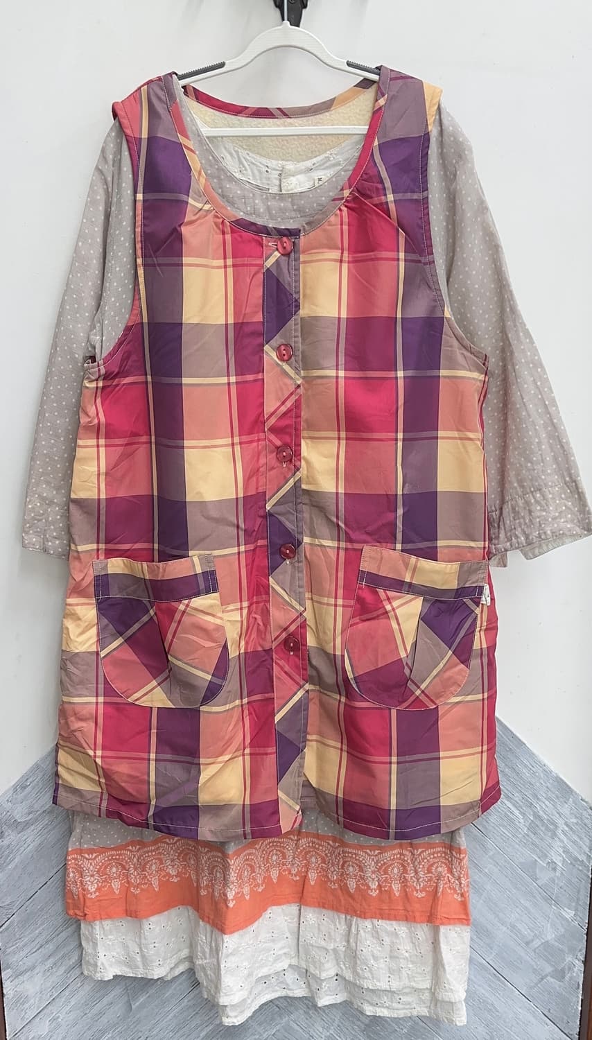 🤍하구미의 괴짜 모리걸 코디세트🤍일본빈티지 원피스 레이어드 그런지 상품이미지3