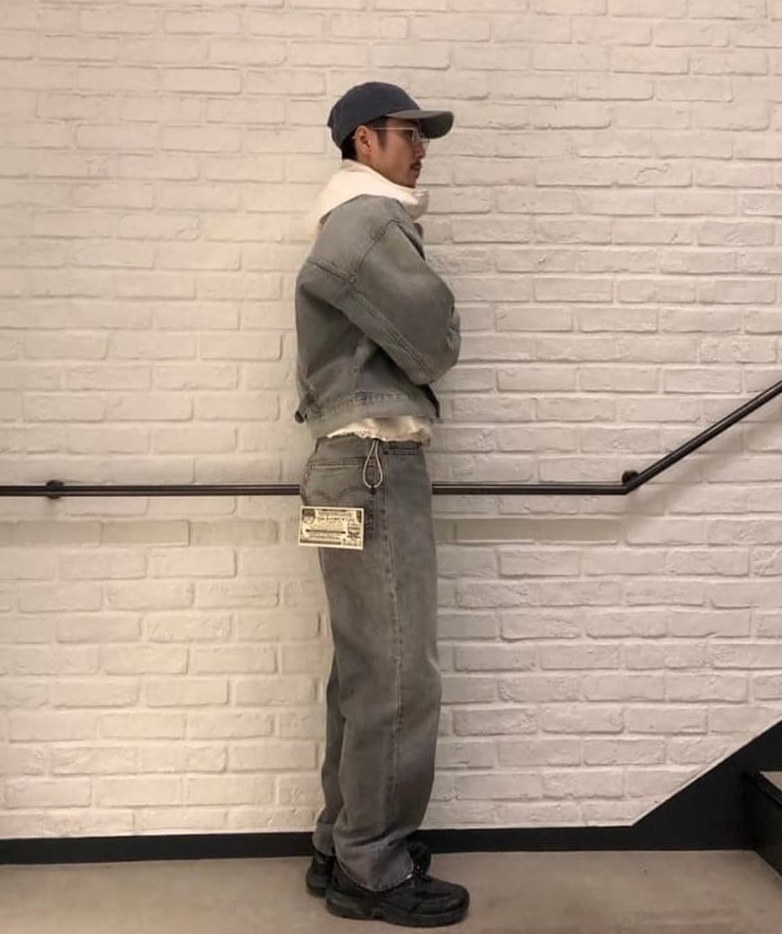 빔즈 리바이스 슈퍼와이드 데님 실버 32사이즈 택보유 상품이미지5