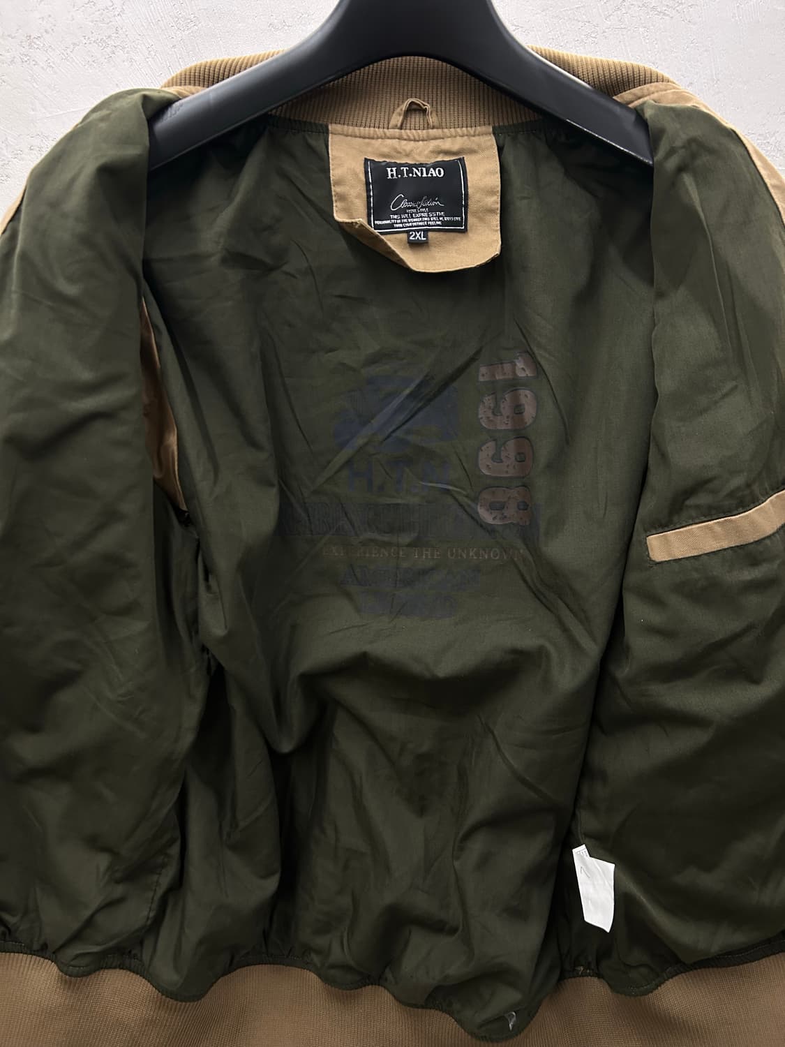 H.T.NIAO 밀리터리 패치 항공 자켓 탄 컬러 상품이미지10