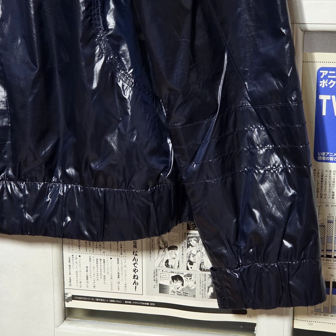 엄브로 네이비 유광 바람막이 자켓 상품이미지8