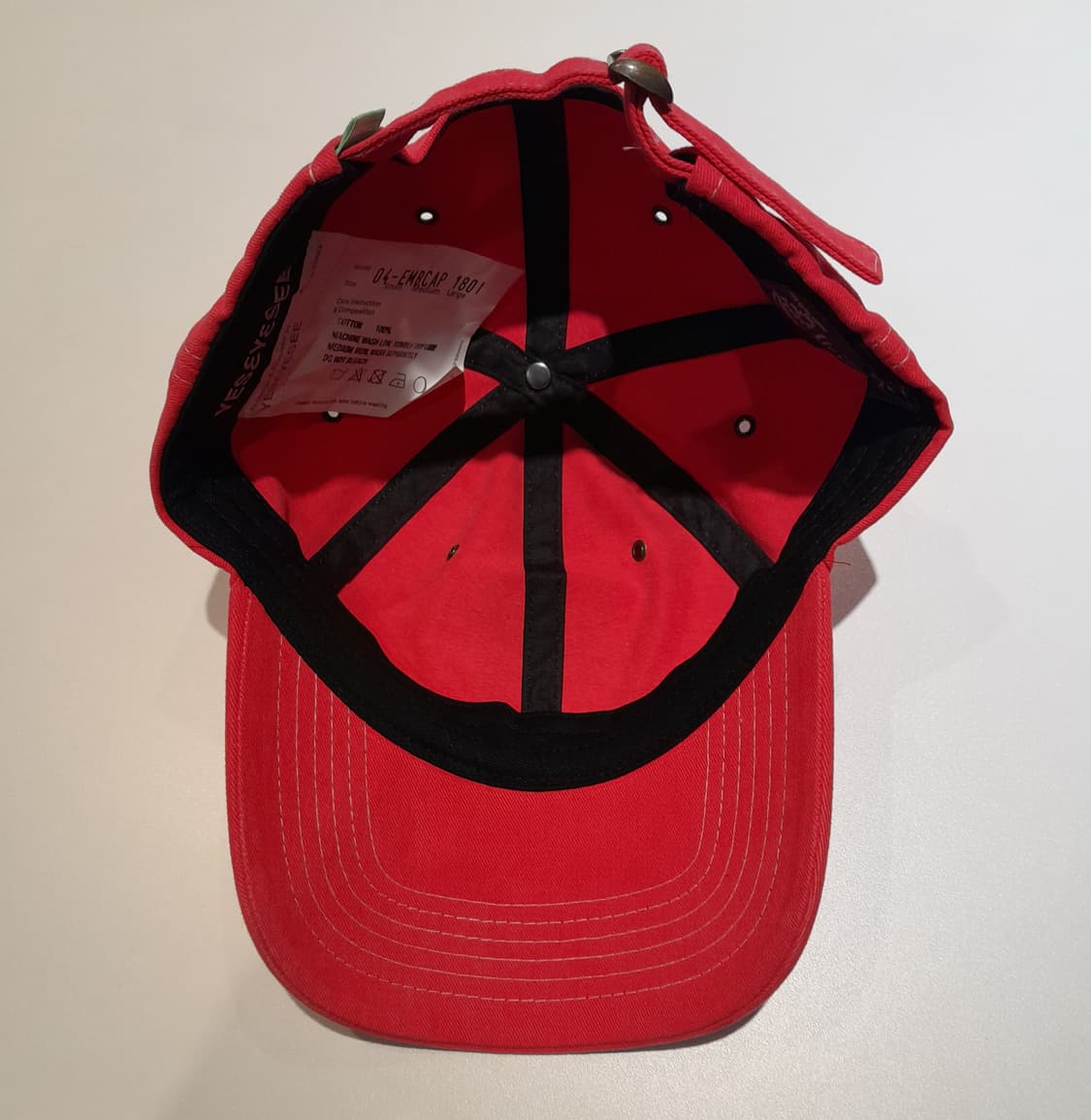 💥예스아이씨 빈티지 워싱 볼캡 (레드)   상품이미지6