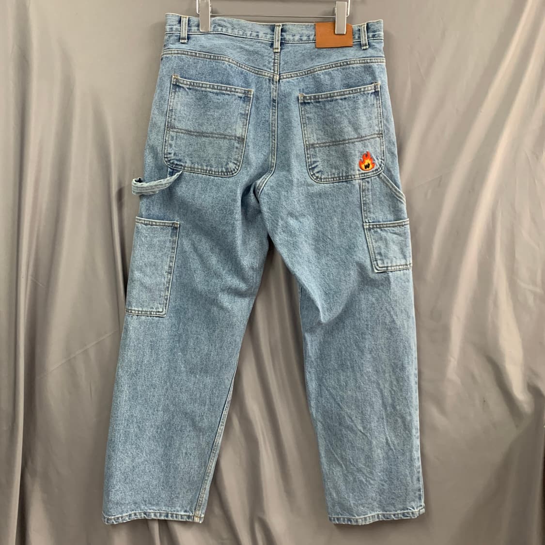 L 위캔더스 카펜터 불꽃 워크 데님팬츠 청바지 상품이미지2