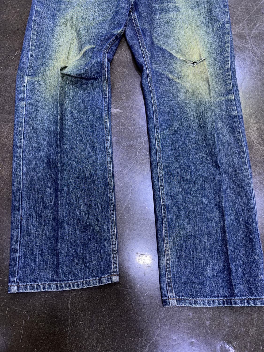 아르마니 익스체인지 빈티지 워싱 클래식핏 데님팬츠 36L 상품이미지7