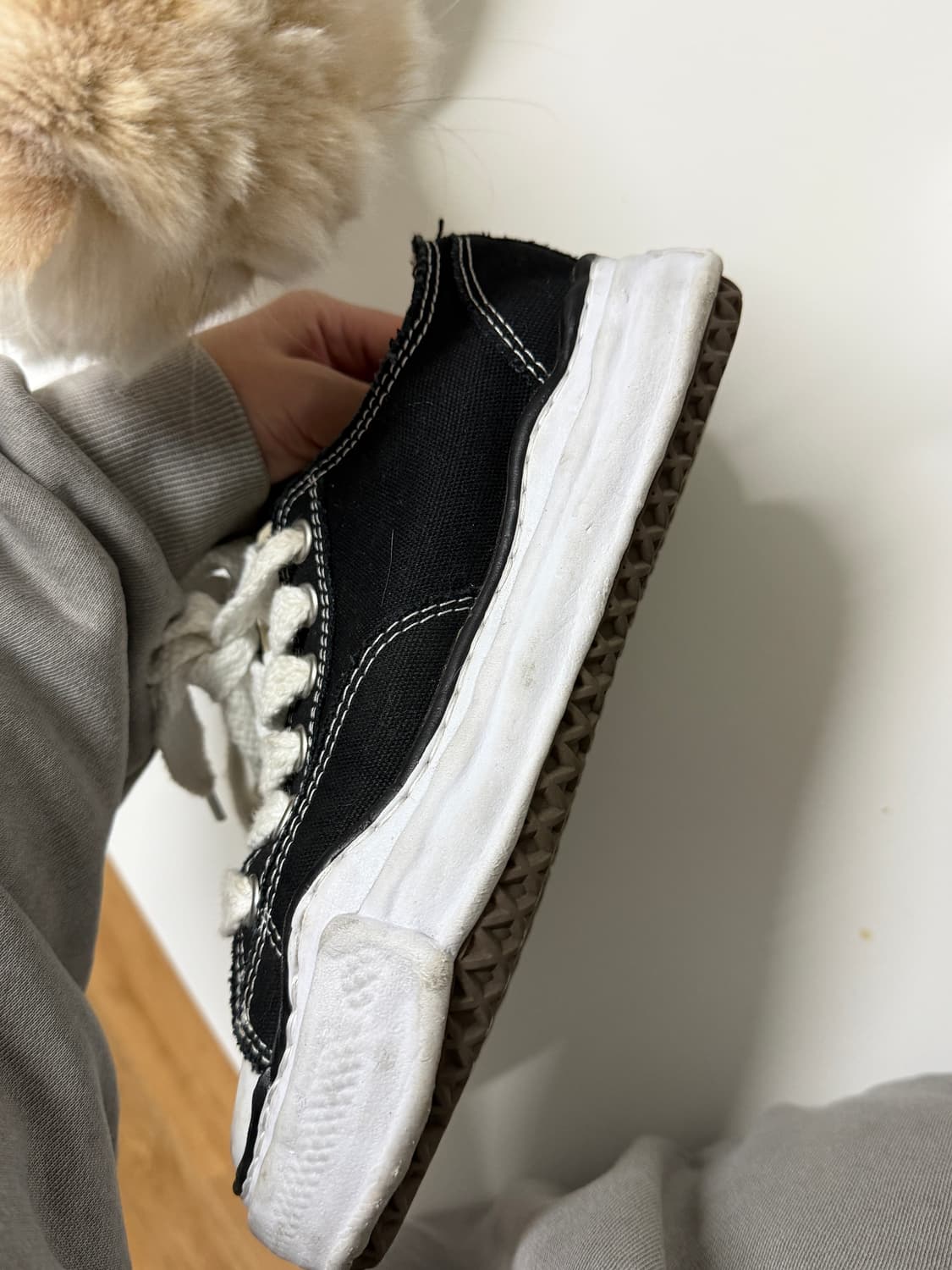 미하라 야스히로 피터슨 블랙 스니커즈 37 상품이미지5