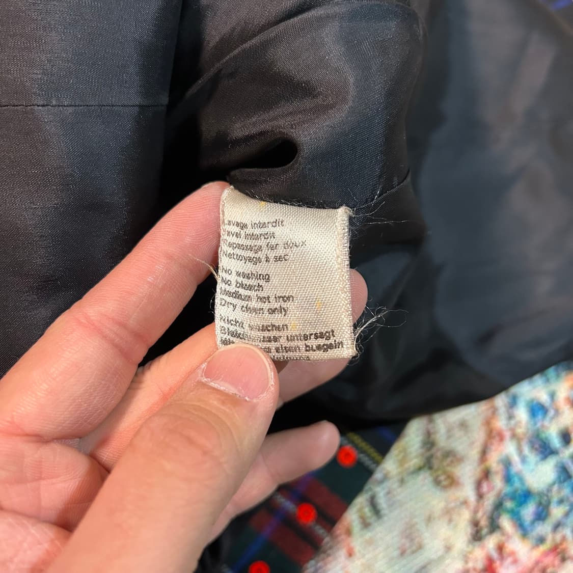 [M] 80s 발망 Ivoire 아카이브 타탄체크 스팽글 자켓 상품이미지4