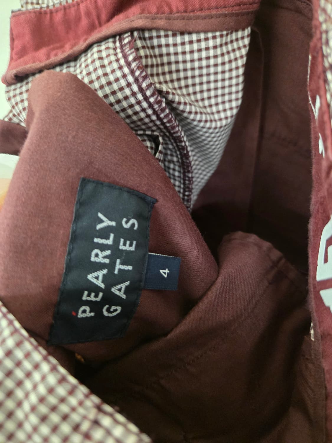 파리게이츠 체크 패턴 골프바지 4사이즈 상품이미지6