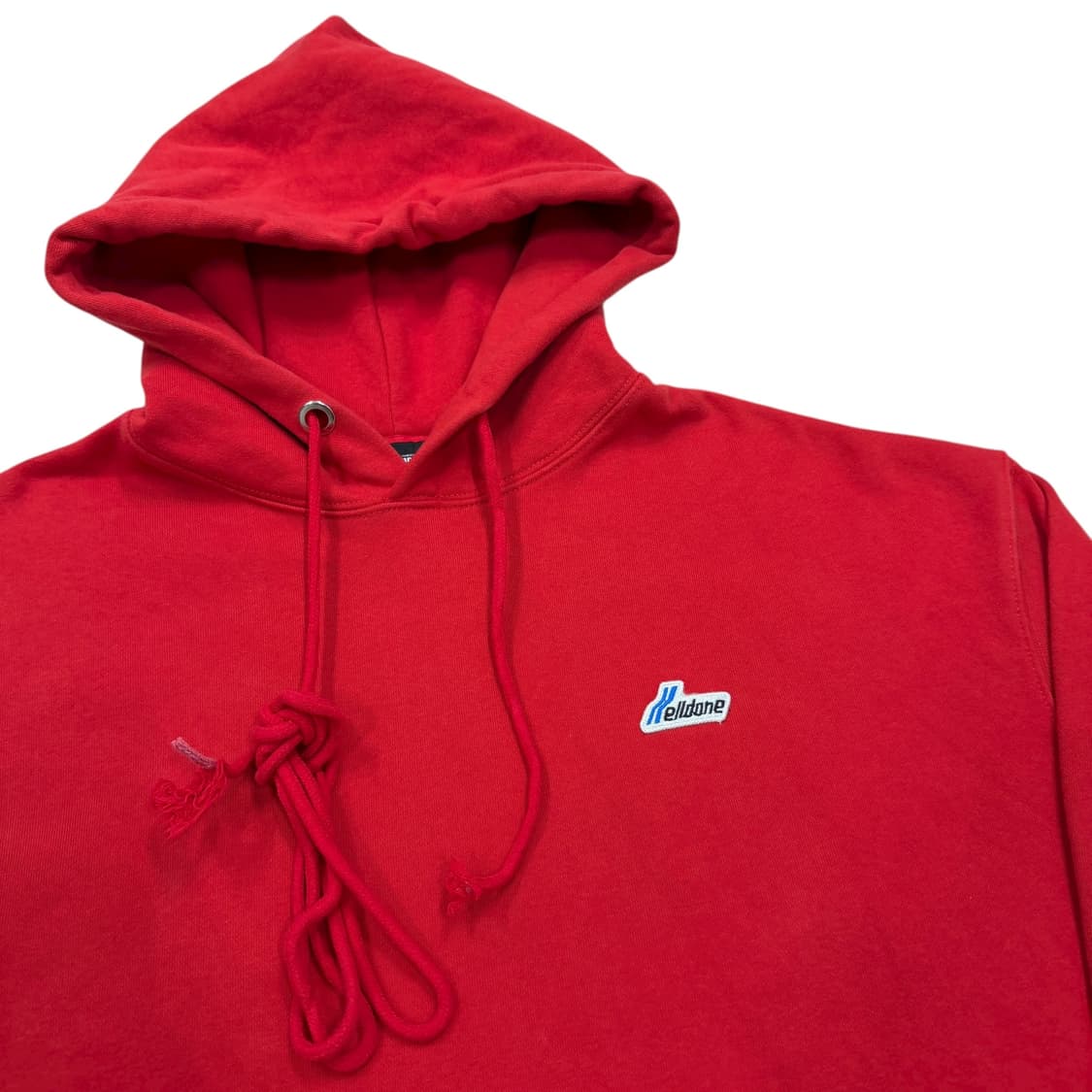 WE11DONE 웰던 스웻 후드티 레드 M 상품이미지2