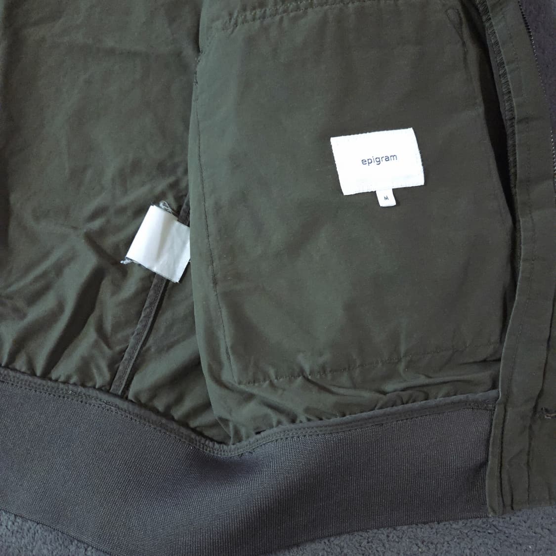 코오롱 시리즈 에피그램 밀리터리 블루종 자켓 M 카키 상품이미지7