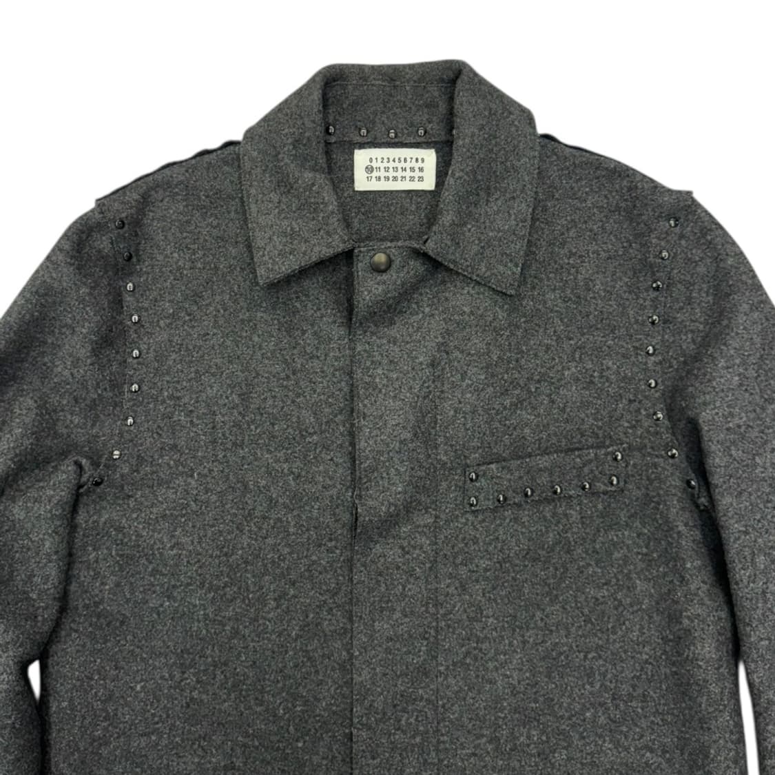 마틴 마르지엘라 07AW No.10 스터드 울 코트 상품이미지3