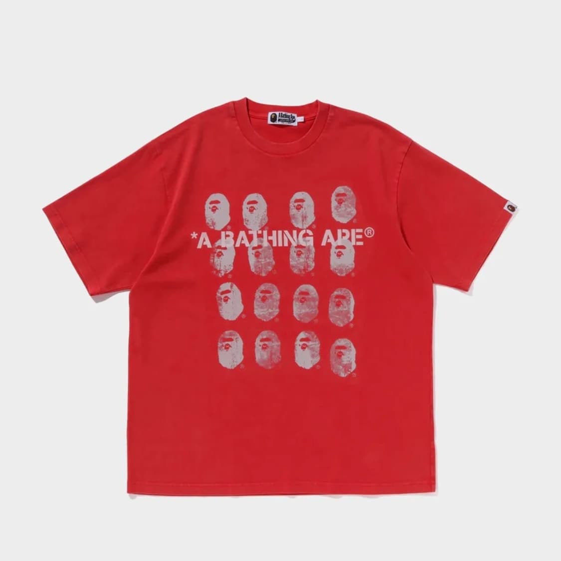 A Bathing Ape 베이프 레드 반팔 티셔츠 상품이미지1