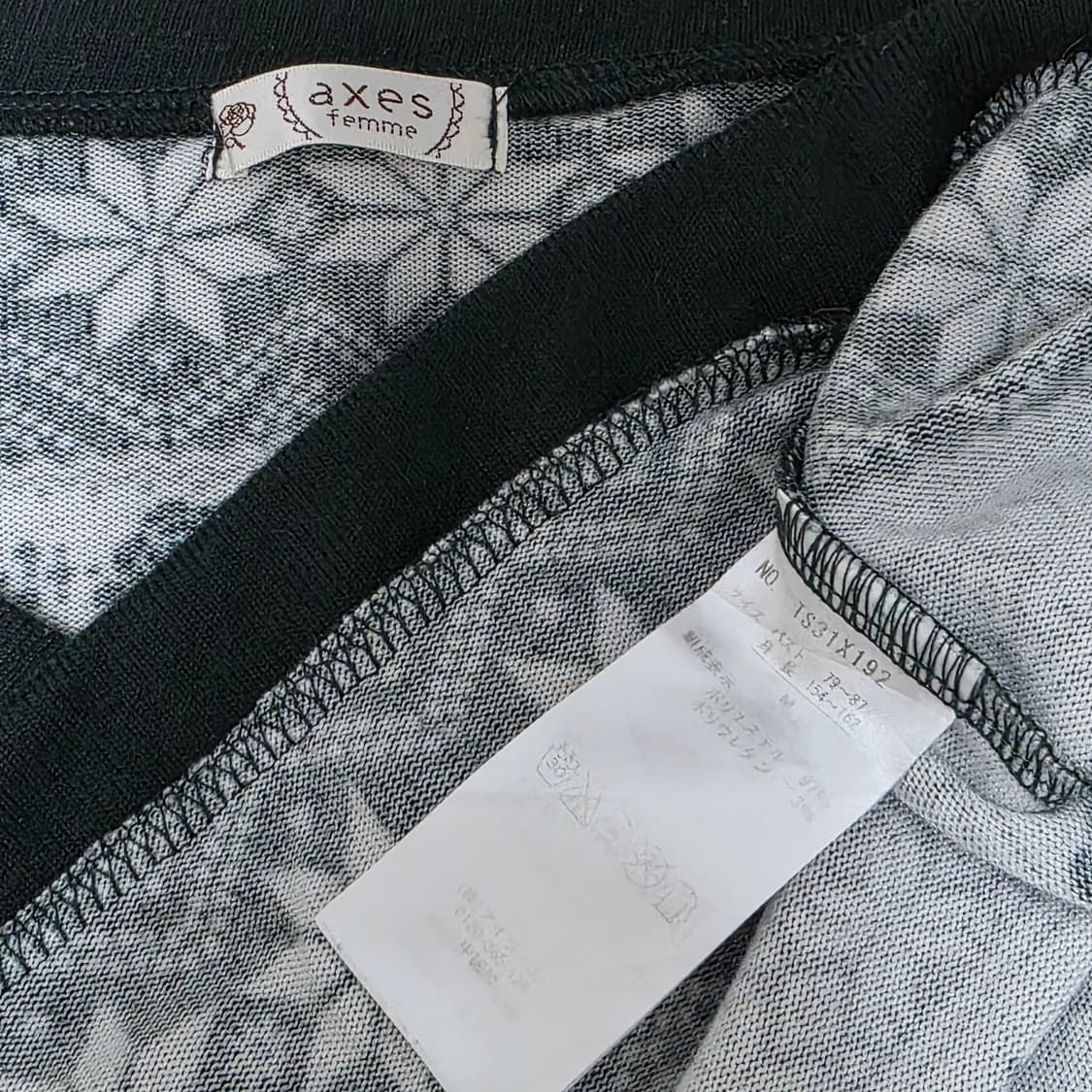 엑시즈팜 일본빈티지)노르딕 레이스 로즈 너드모리걸st 겨울 로맨틱긴팔니트 상품이미지5