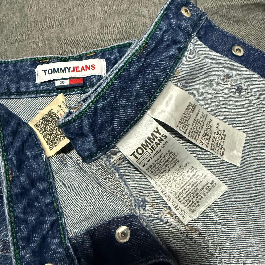 Retro Button-Front Denim Mini Skirt 상품이미지7