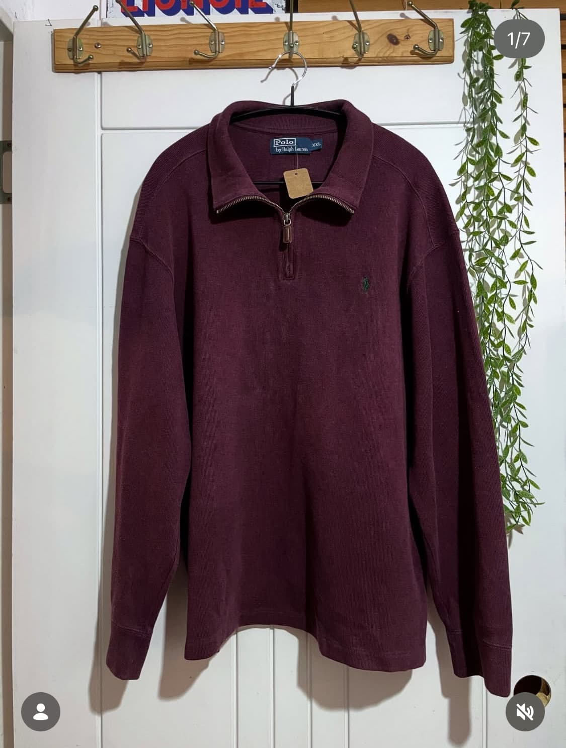 90‘s 폴로랄프로렌 하프집업 스웻 상품이미지1