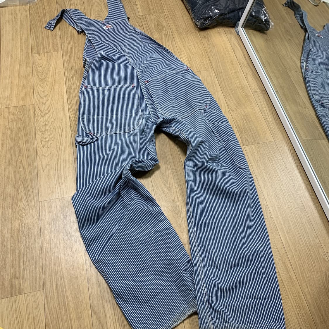 30x30)Dickies 디키즈 히코리 오버롤 멜빵 상품이미지2