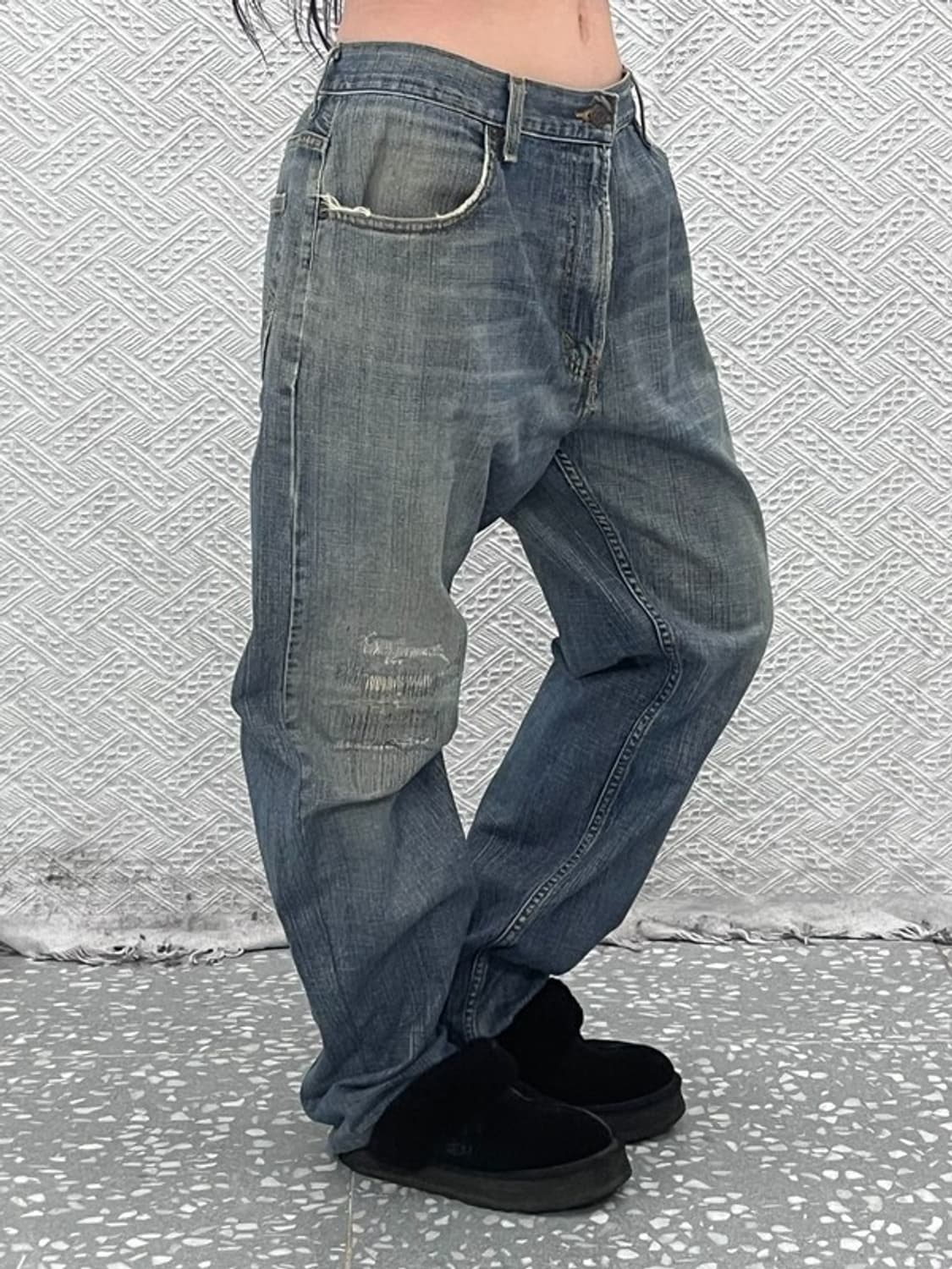 리바이스 559 빈티지 디스트로이드 워싱 데님팬츠 36인치 C09161 상품이미지1