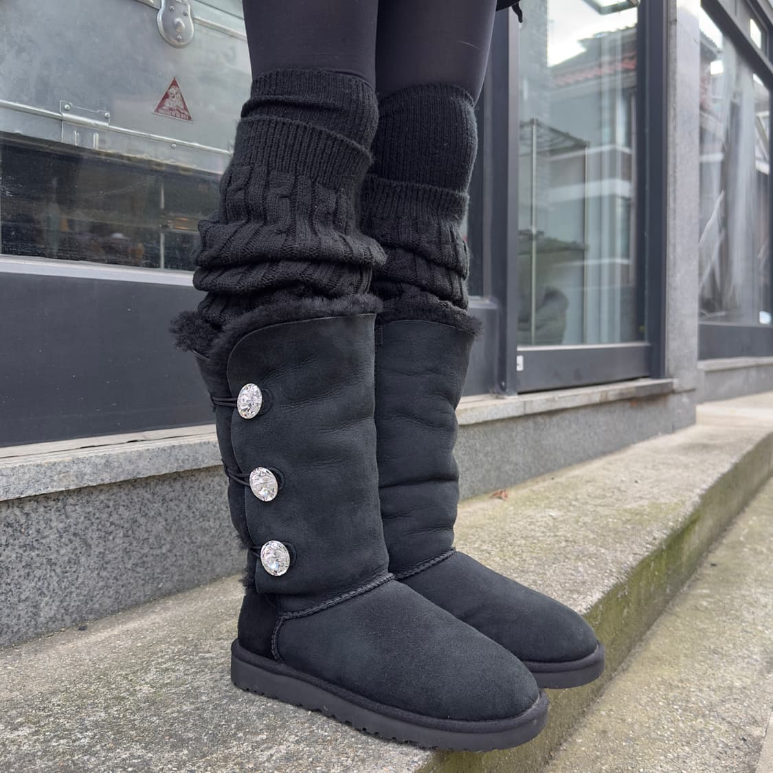 00s Y2K 리미티드 에디션 어그 다이아몬드 부츠 상품이미지6