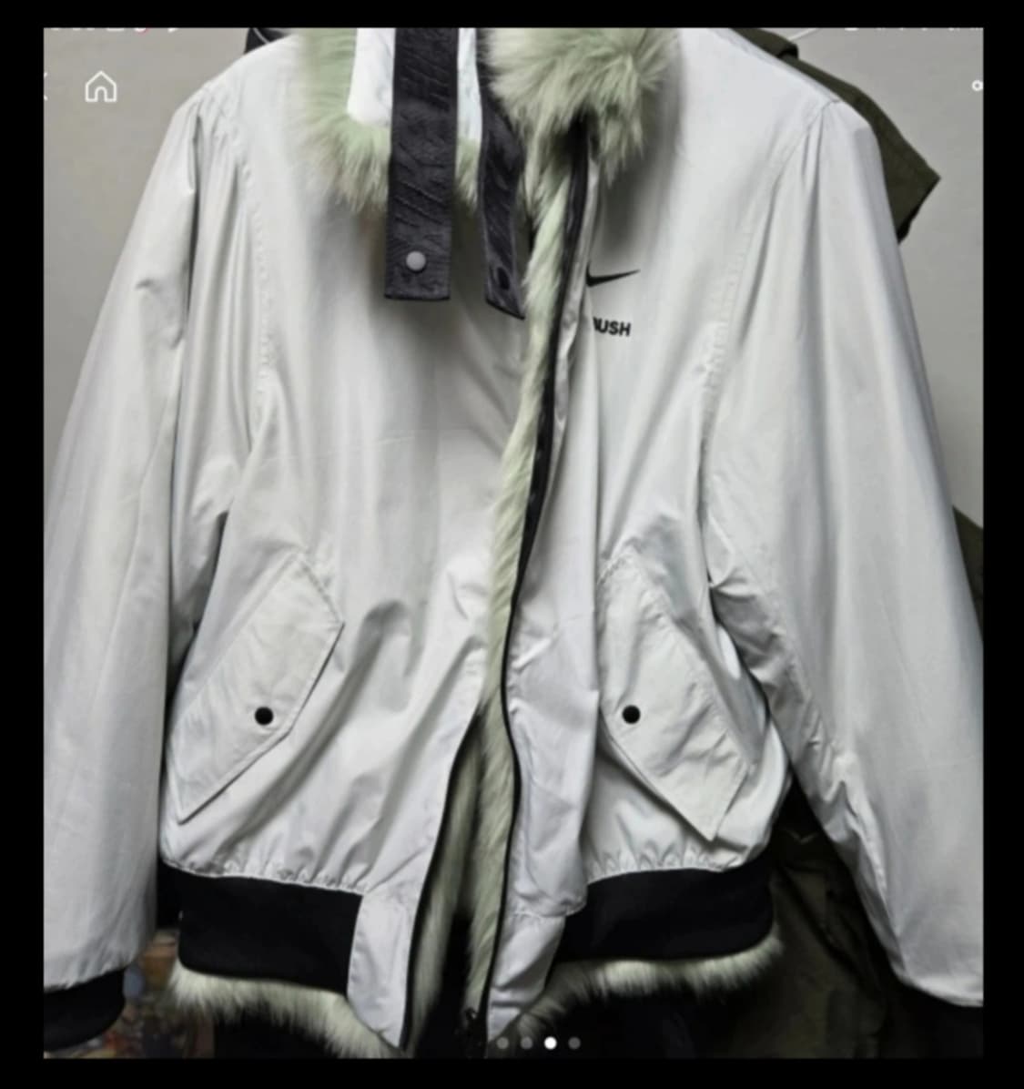 나이키x엠부쉬 리버시블 퍼 포우 퍼 자켓 L 상품이미지7