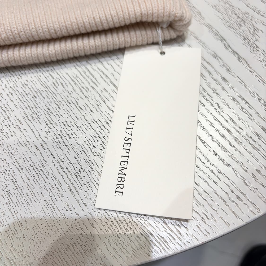 (정품/새상품) 르917 여성 아이보리 울 캐시미어 블렌드 바라클라바 상품이미지3