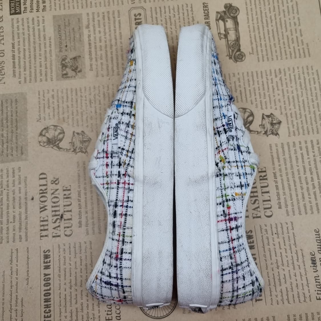 반스 어센틱 트위드 여성스니커즈 230 상품이미지5