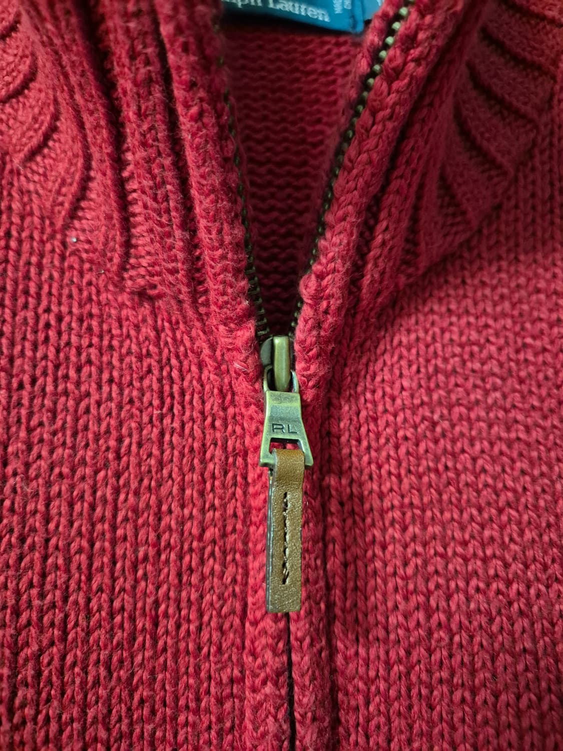 (정품) 폴로 랄프로렌 반집업 하이넥 니트 스웨터 M 상품이미지3