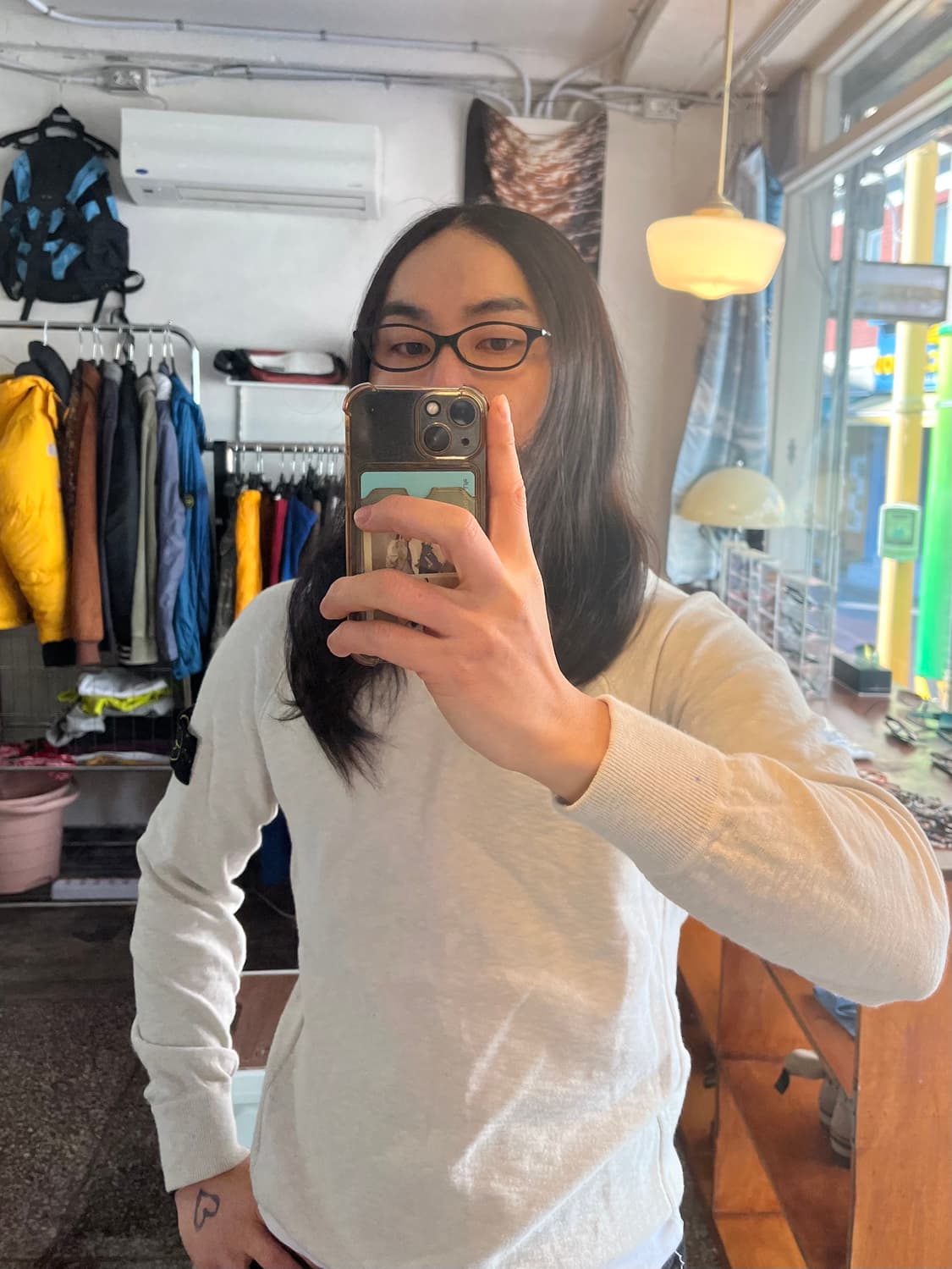 백산안경 빈티지 블랙 오리지널 프레임 상품이미지1